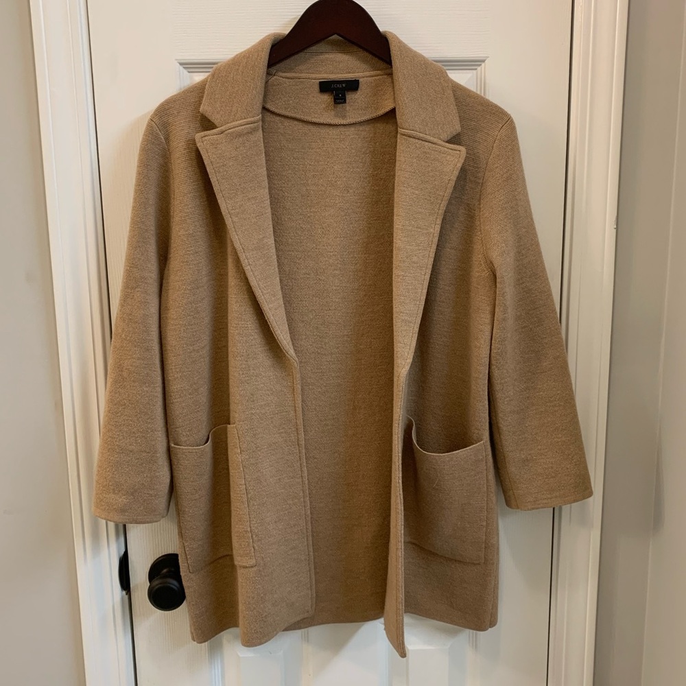 J.Crew Camel Sweater Blazer